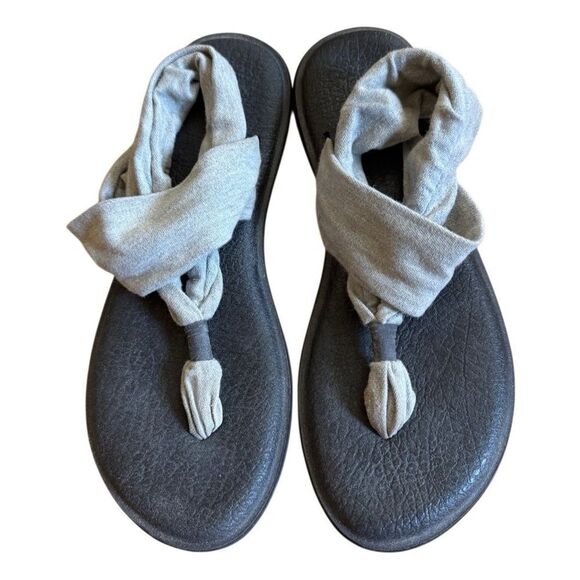 Sanuk Women's Yoga Sling 2 Sandals Size 10 in Gray - Picture 2 of 5